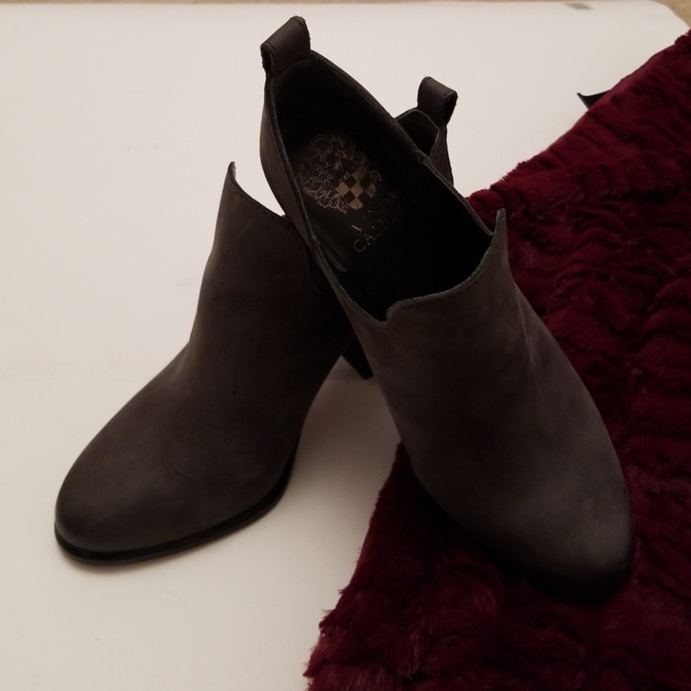 Vince Camuto Gray Siede Booties